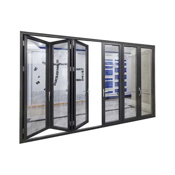 Aluminum double tempered glass folding door 2 TONGDA Aluminum-folding-door-20220410165-(3)