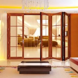 TONGDA Aluminum glass curtain folding doors