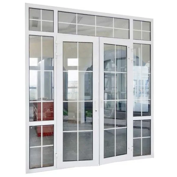 Soundproof design upvc doors pvc swing door - Image 2