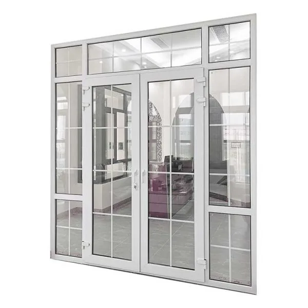Soundproof design upvc doors pvc swing door - Image 3