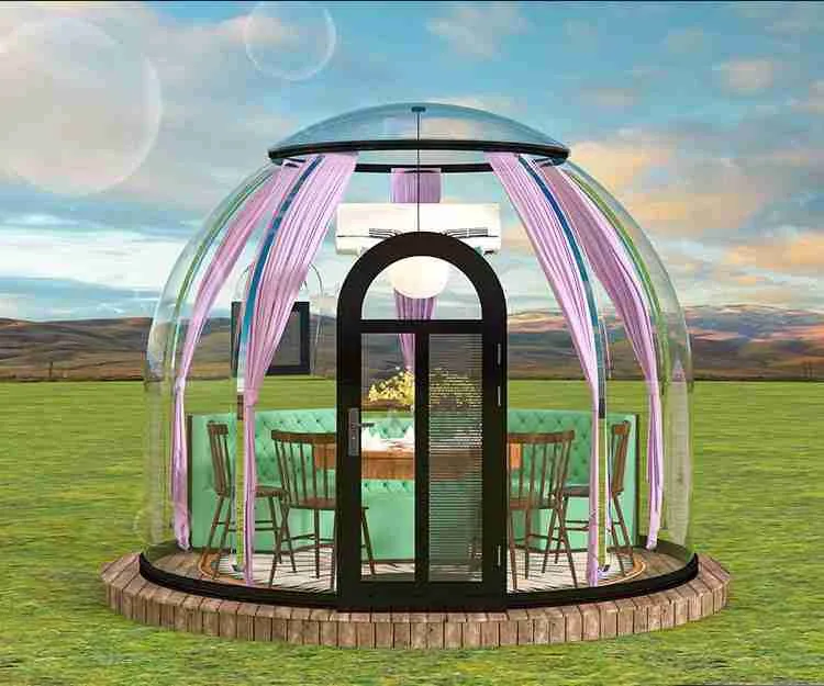 Aluminum Fiberglass Glass Dome Houses