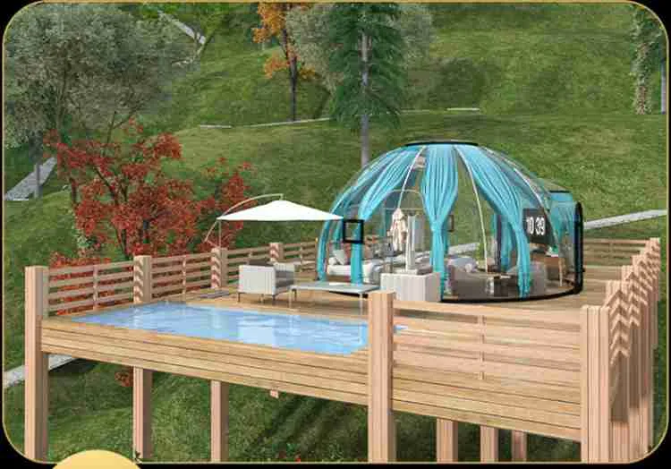 glass dome house ideas